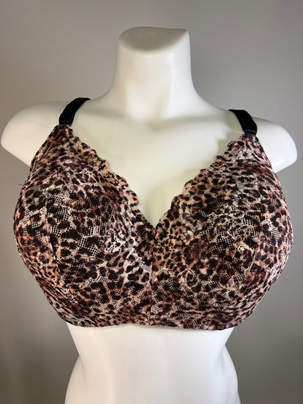 Torrid Curve Leopard Lace Wireless Full-Coverage Bra 40DD